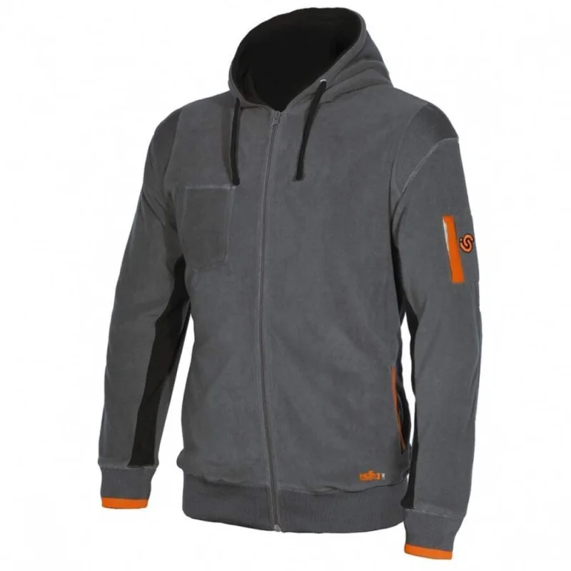 Aktuální Mikina ORTIGARA, mikroflis, šedá vel. 3XL