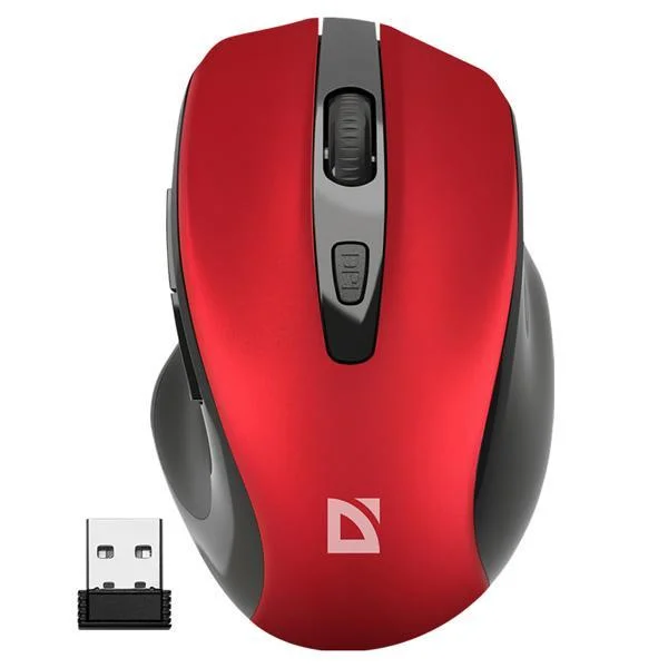 Výhodná Nabídka Myš bezdrátová Defender PRIME MB-053 optická červená