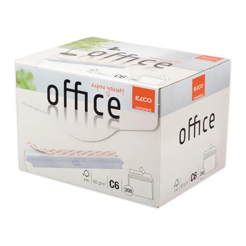 Zlevněný Obálky ELCO BOX C6, samolepicí s KP, vnitřní tisk 200 ks