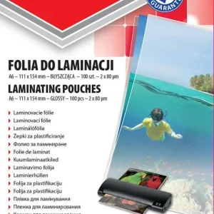 Zlevněný Office Products fólie laminovací lesklá, A6 / 80 mic 111 x 154 mm / 100 ks