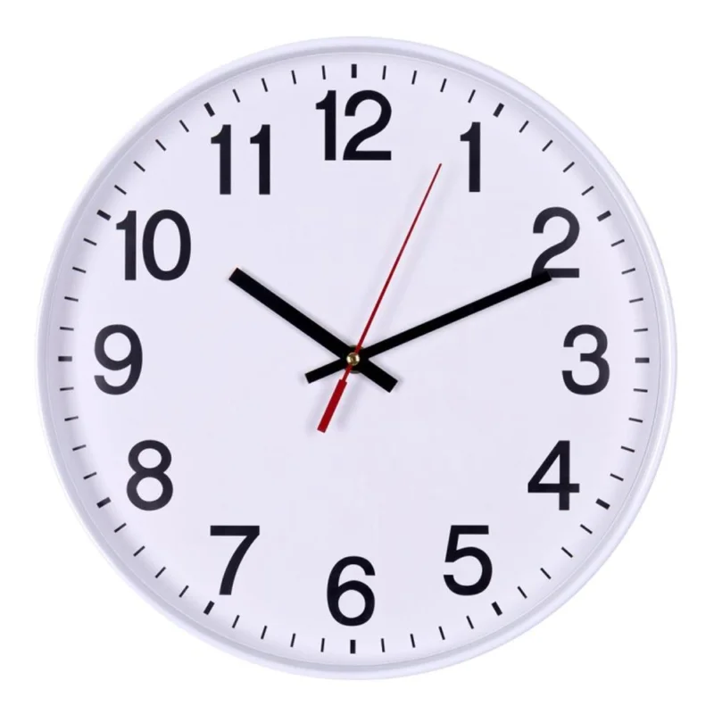 Aktuální Office Products hodiny nástěnné kulaté 30 cm bílé