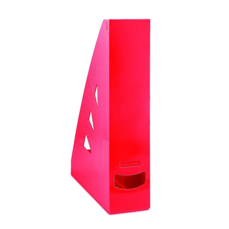 Autentický Office Products stojan na časopisy červený
