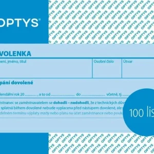 Značkový OPTYS dovolenka A6