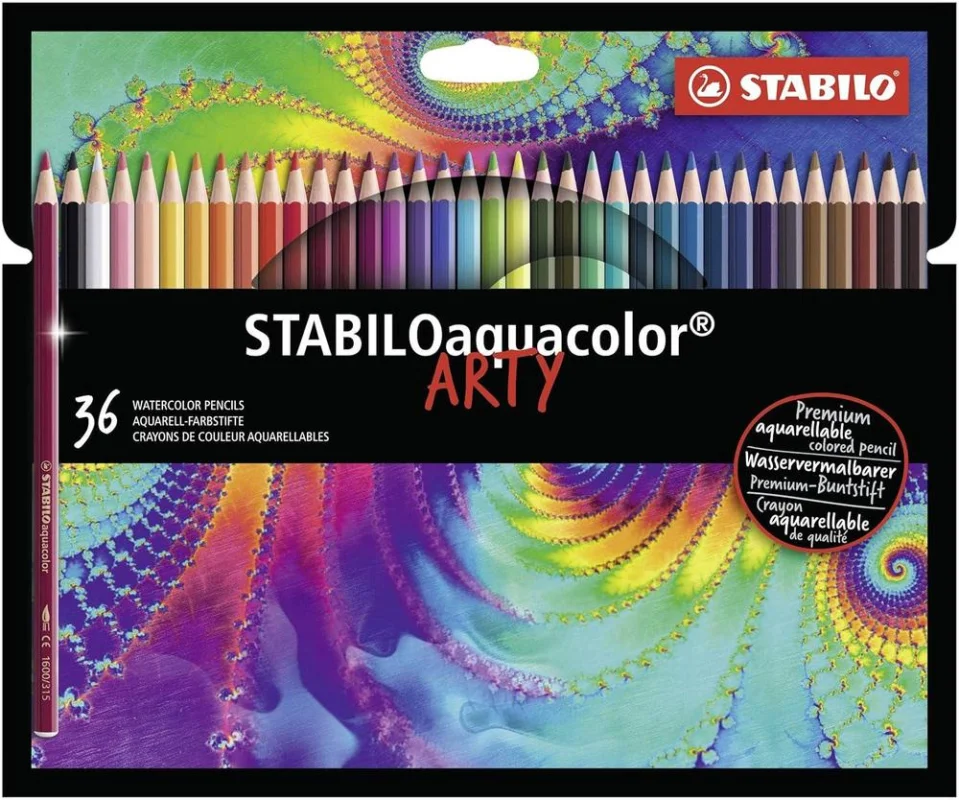 Akce Pastelky STABILO aquacolor ARTY 36 ks v papírové krabičce