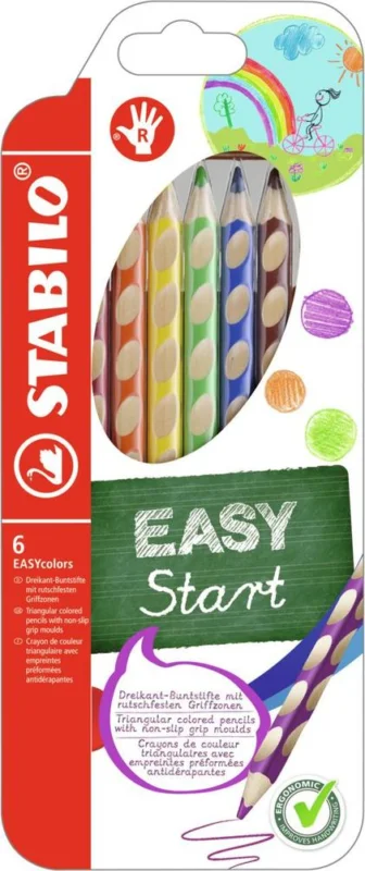 Akce Pastelky Stabilo EASYcolors trojhranné pro praváky 6 ks