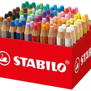 Akce Pastelky STABILO woody 3 in 1 sada 76 ks box se 4 ořezávátky