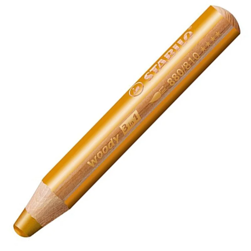 Autentický Pastelky STABILO woody 3 in 1 zlatá