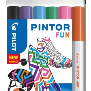 Vrácení Zdarma Pilot popisovač akrylový 4074 Pintor Fun sada 6 barev hrot F