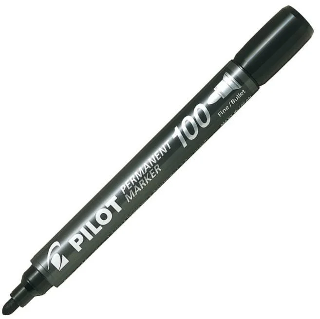 Autentický Pilot popisovač Marker 100 Permanent černý
