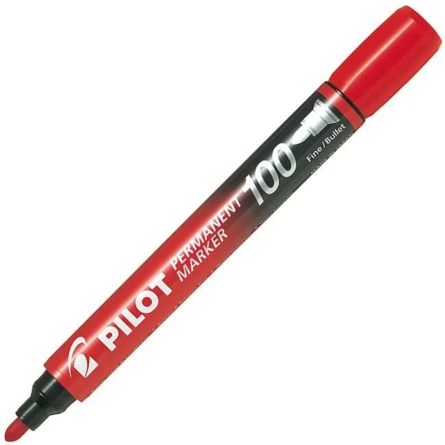 Pilot popisovač Marker 100 Permanent červený Top Prodej
