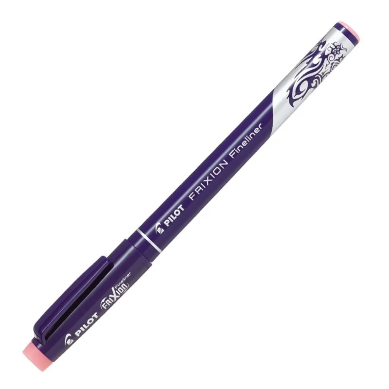 Značkový Pilot popisovač 4104 Frixion Fineliner světle růžový
