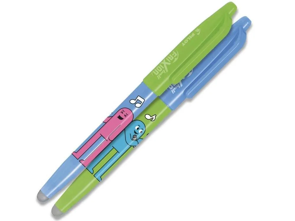 Pilot roller 2064 FriXion Ball 07 Best Friends Ltd., 2 ks světle zelený/nebeská modř, Music Oblíbený
