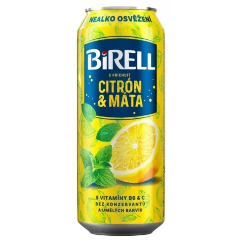 Pivo Birell ochucený citrón/máta 0,5 l Cenově Výhodný