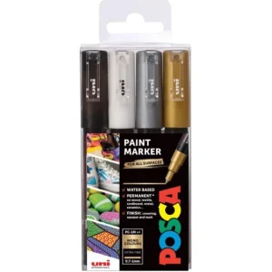 Víkendová Akce POSCA unikátní popisovač PC-1M 0,7 mm sada 4 barev