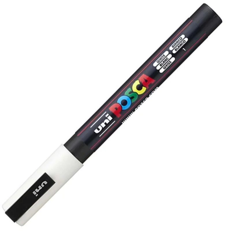 Akční Nabídka POSCA unikátní popisovač PC-3M 0,9-1,3 mm bílý