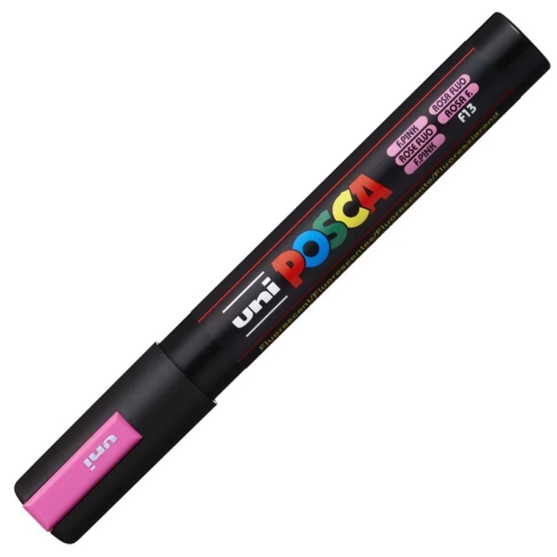 Vysoce Kvalitní POSCA unikátní popisovač PC-5M 2,5 mm fluo-růžový