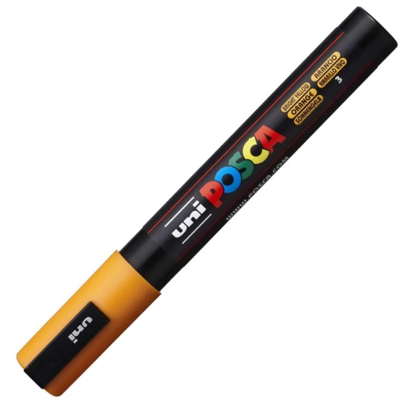 Autentický POSCA unikátní popisovač PC-5M 2,5 mm jasně žlutý