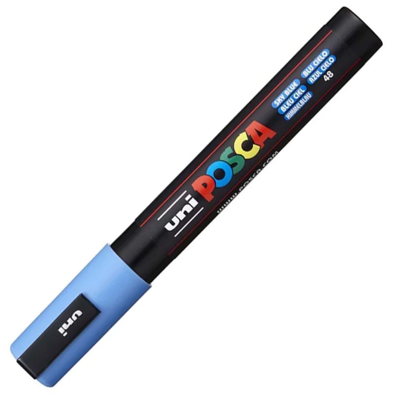 Akční Cena POSCA unikátní popisovač PC-5M 2,5 mm nebesky modrý