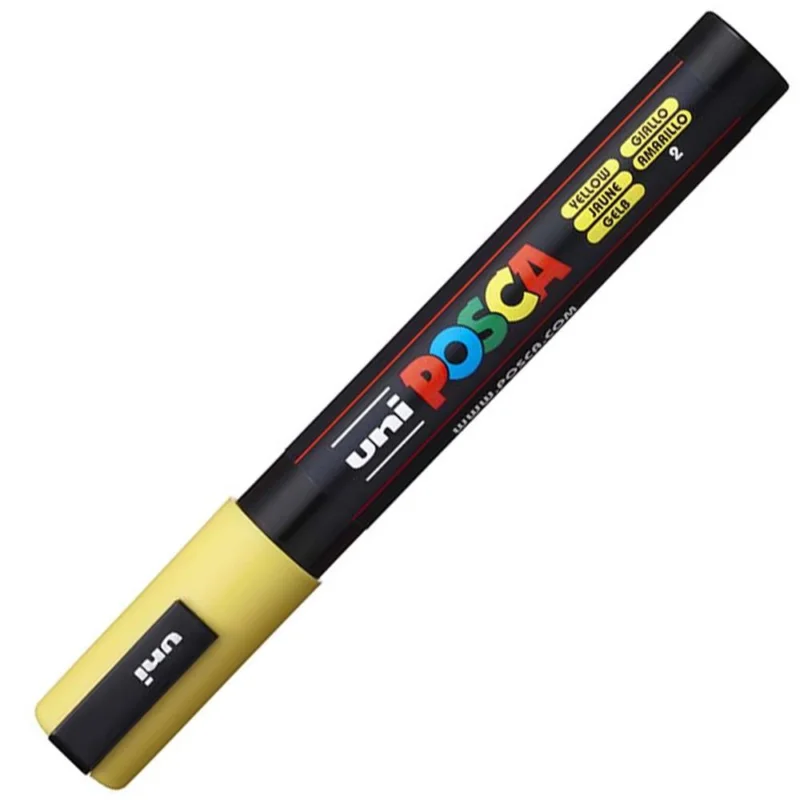 Autentický POSCA unikátní popisovač PC-5M 2,5 mm žlutý