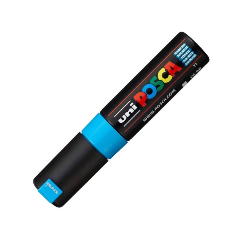 Bezpečná Platba POSCA unikátní popisovač PC-8K 8 mm tyrkysová