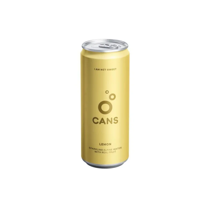Akční Nabídka Pramenitá voda CANS, plech 0,33 l - citron a limetka