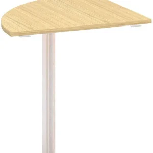 Vysoce Kvalitní Přídavný stůl ALFA 100 přísed, čtvrtkruh, 700 mm, dub vicenza