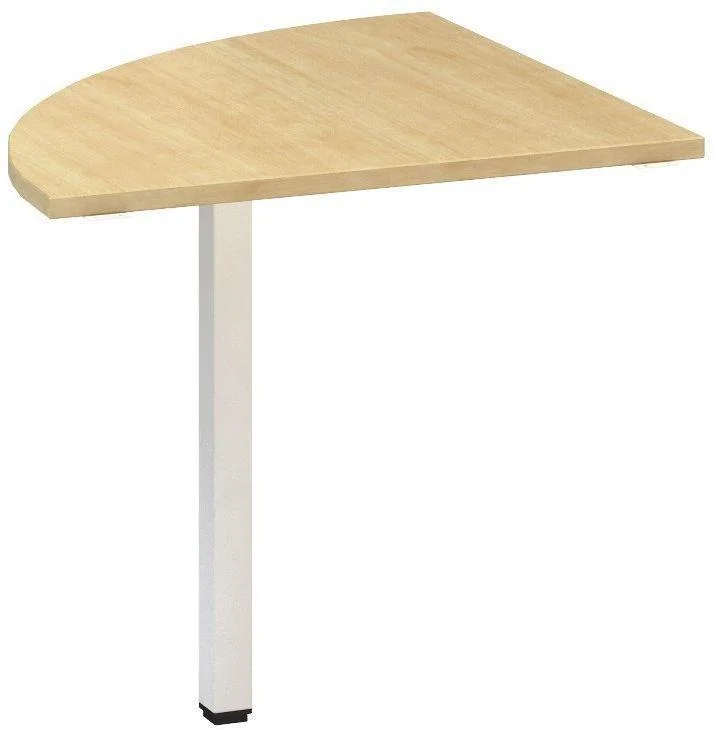 Autentický Přídavný stůl ALFA 200 přísed, čtvrtkruh, 800 mm, divoká hruška / bílá