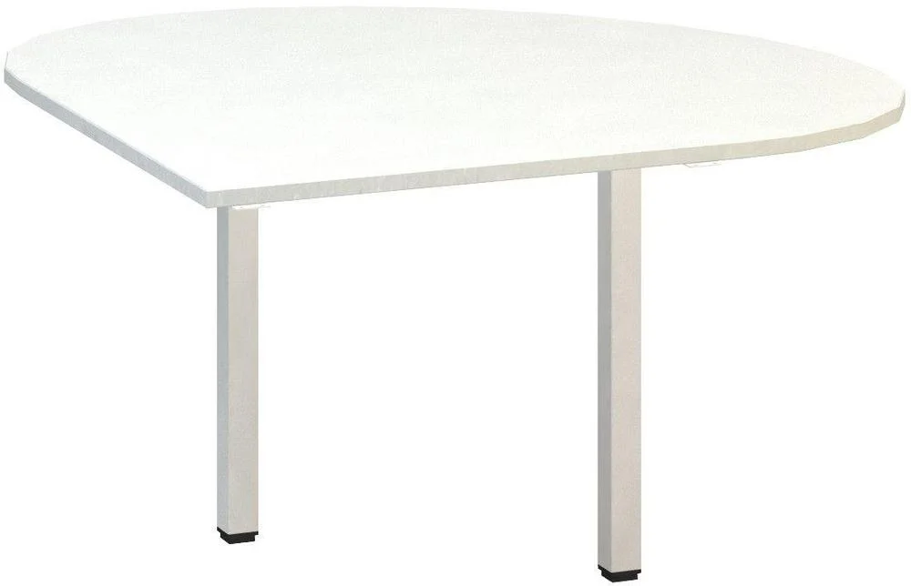Akční Cena Přídavný stůl ALFA 200 přísed, levý, 1200 mm, bílá / bílá