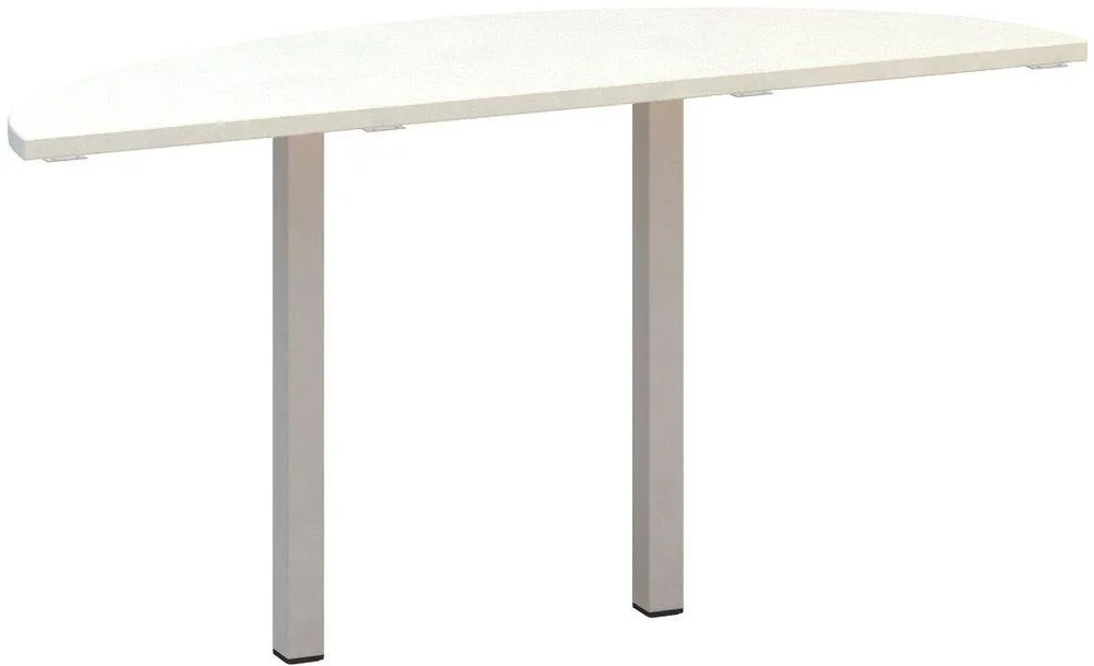 Časově Omezené Přídavný stůl ALFA 200 přísed, 1425 mm, bílá / šedá