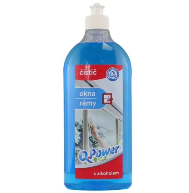 Bezpečná Platba Q Power čistič na okna a rámy 750 ml