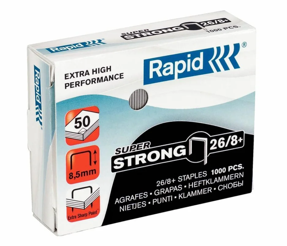 Výprodej Rapid jehly do sešívačů 26/8+ SuperStrong, 1000ks