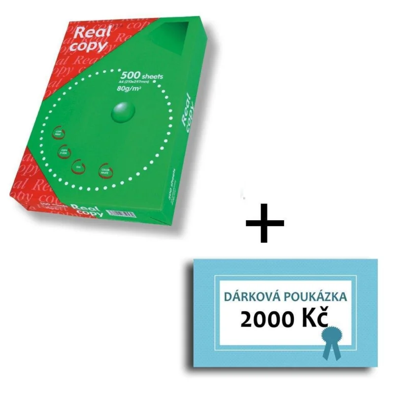 Výprodej Real Copy papír kopírovací A4 80g 500 listů/240 balení