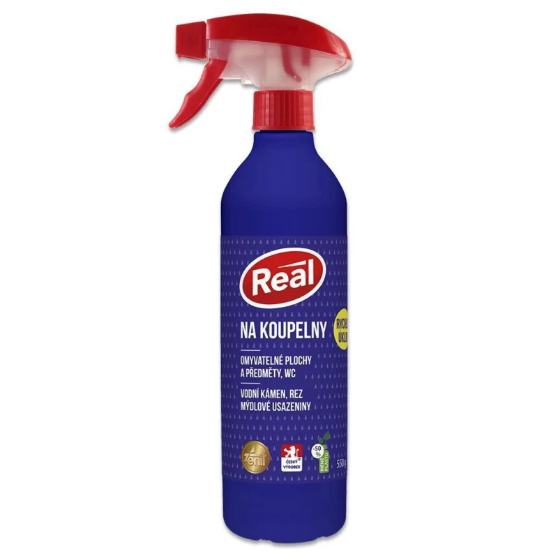 Akce Real čistič koupelen s pumpičkou 550 g