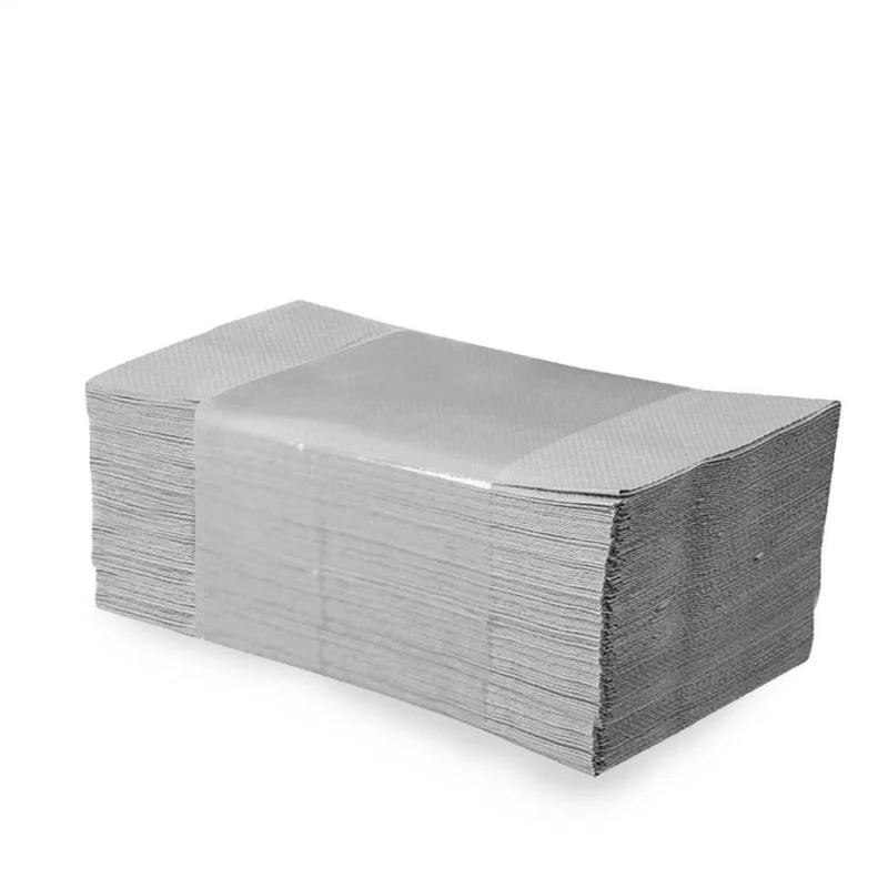 Výhodná Nabídka Ručník ZZ šedý 1-vrstvý 25 x 23 cm 200 ks / 20 bal