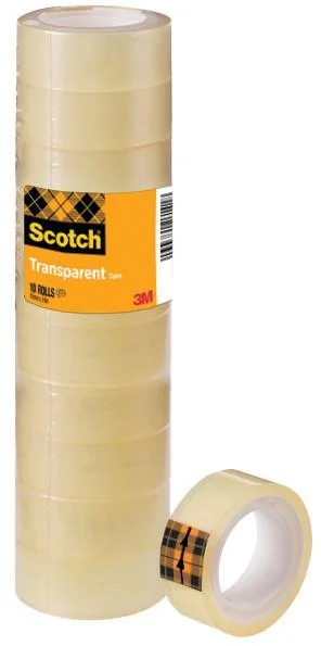 Akce Scotch lepicí páska kancelářská 15 mm x 10 m /10 ks transparentní