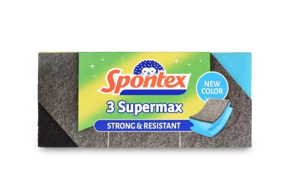 Značkový Spontex houbička Supermax profilovaná velká 3 ks