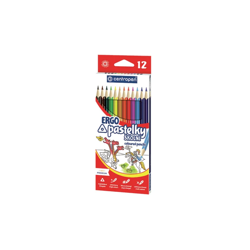 Rychlé Dodání Pastelky trojhranné Centropen, 12 ks