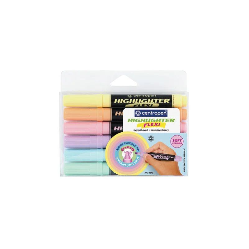 Zvýrazňovač 8542 Flexi Soft 1 - 5 mm, 6 ks Akční Nabídka