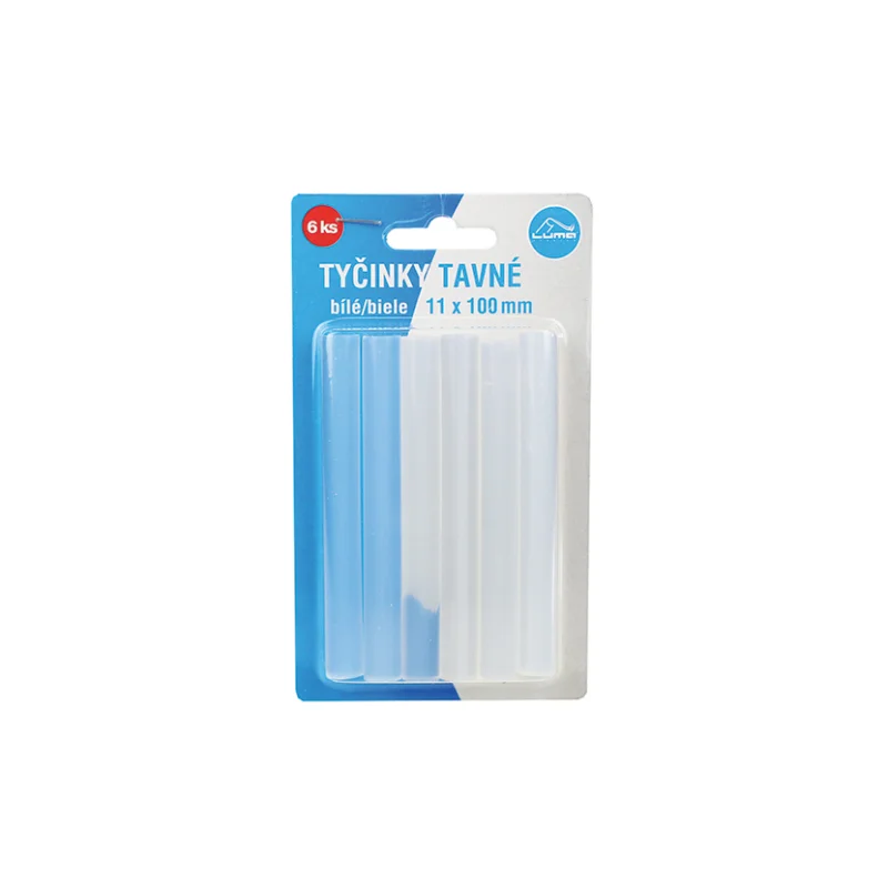 Horká Nabídka Tyčinky tavné LUMA 11 mm x 10 cm, 6 ks, Transparentní