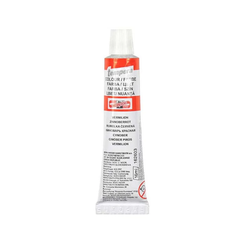 Výprodej Tempera 16 ml, Rumělka červená