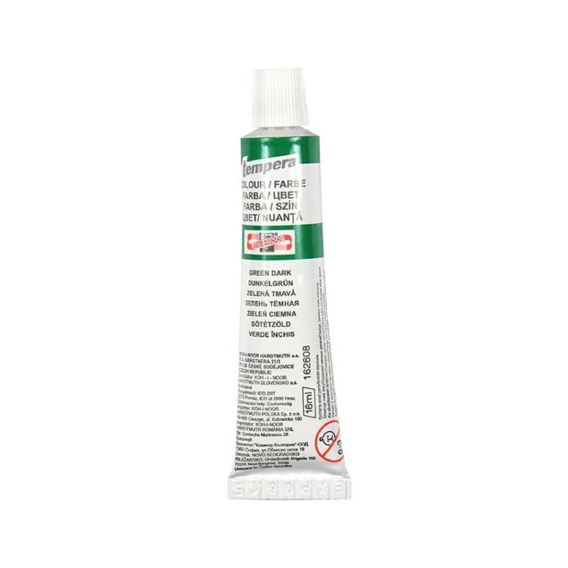 Tempera 16 ml, Rumělka zelená tmavá Sleva