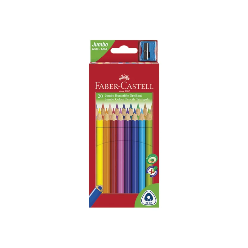 Nová Kolekce Pastelky trojhranné Faber-Castell Jumbo, 20 ks