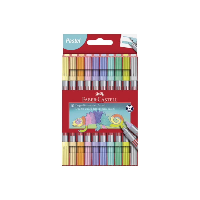 Ihned K Objednání Fixy školní oboustranné Faber-Castell 10 ks, Pastelové