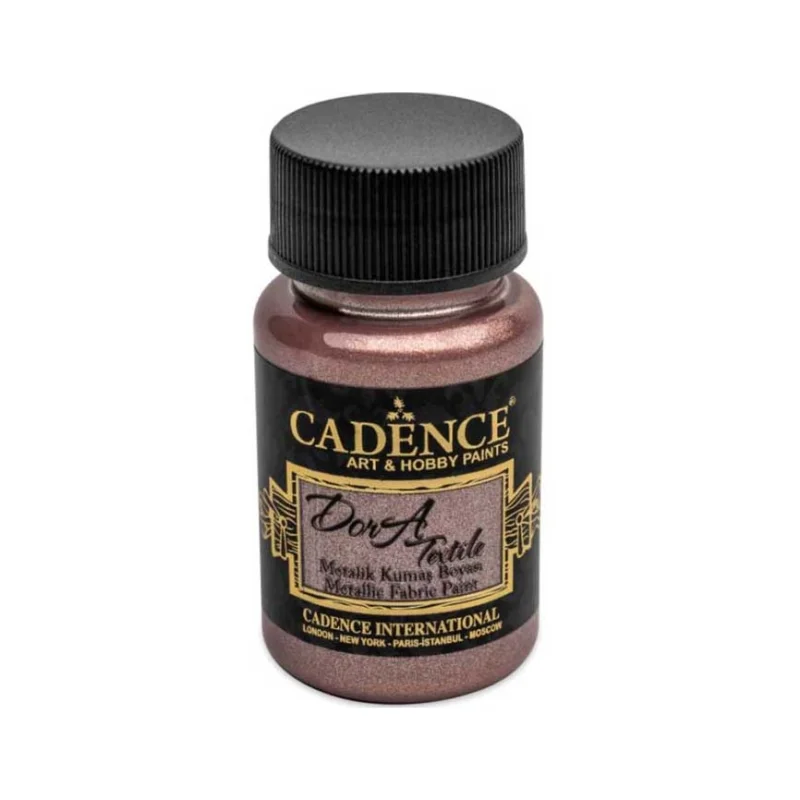 Barva na textil Cadence Dora Textile 50 ml, Metalická starorůžová Top Prodej