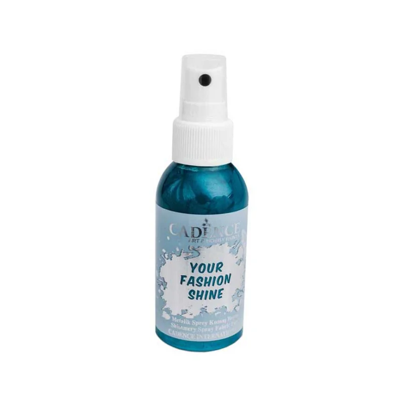 Super Cena Barva na tmavý textil ve spreji Cadence Your Fashion 100 ml, Petrolejová