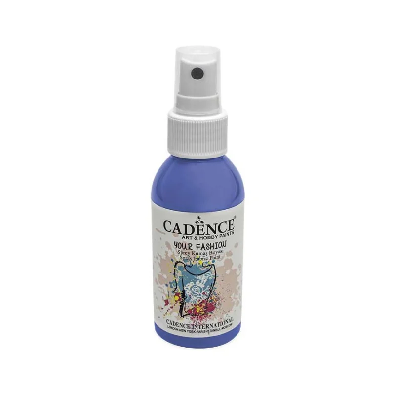Barva na světlý textil ve spreji Cadence Your Fashion 100 ml, Světle modrá Expresní Doručení