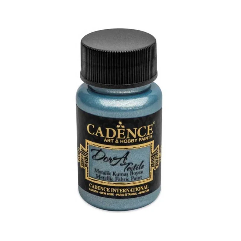 Barva na textil Cadence Dora Textile 50 ml, Metalická světle modrá Rychlé Dodání