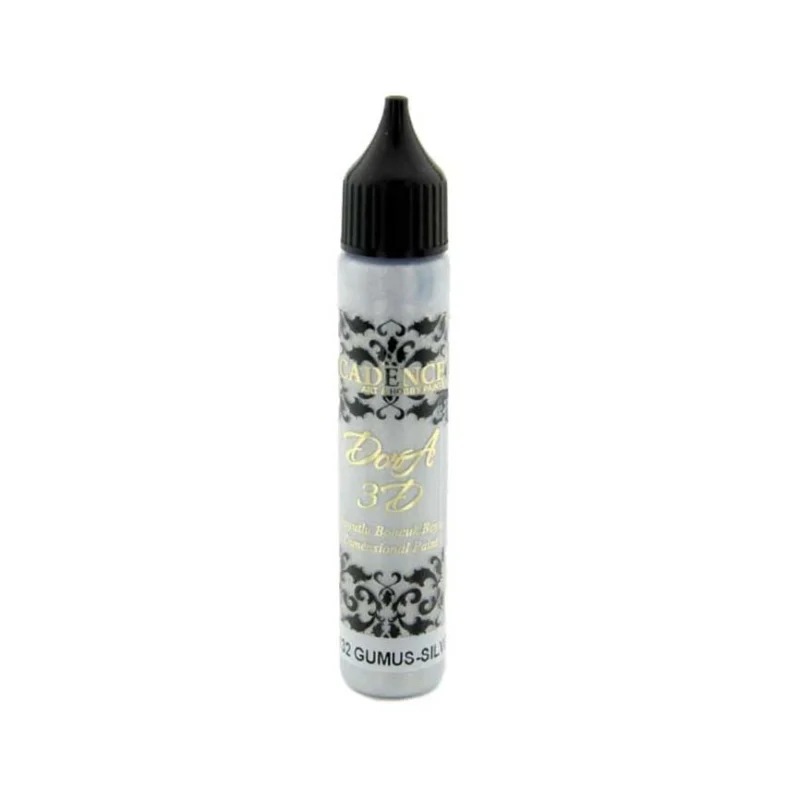 Barva 3D konturovací Cadence 25 ml, Metalická stříbrná Přímo Od Výrobce