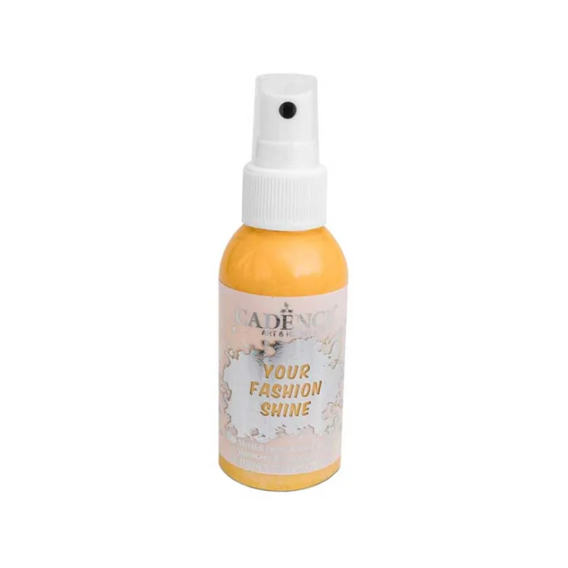 Poslední Šance Barva na tmavý textil ve spreji Cadence Your Fashion 100 ml, Žlutá