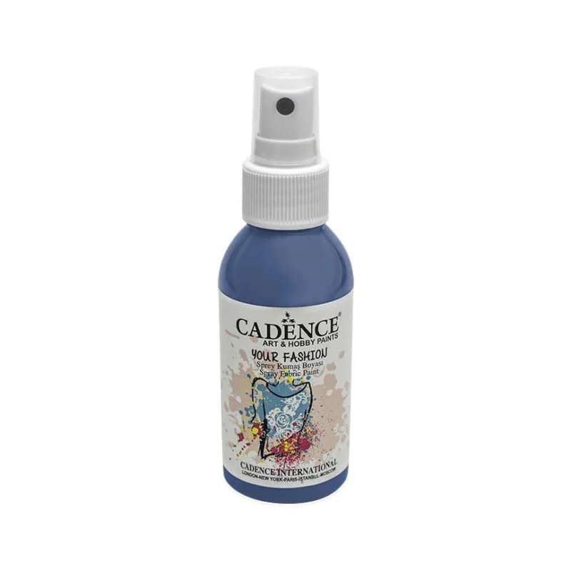 Barva na světlý textil ve spreji Cadence Your Fashion 100 ml, Tmavě tyrkysová Aktuální